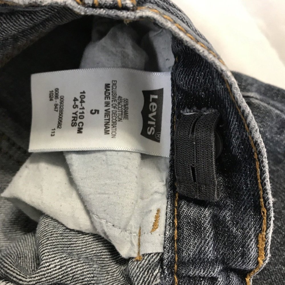 Levi Strauss Classic Red Label Shorts Youth Size 5 Reg Faux Button Pocket Design - Picture 6 of 12